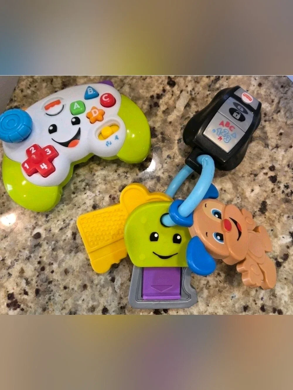 Fisher Price Laugh & Learn Play Go Keys & Game Contoller Lot Of 2 Infant Toys